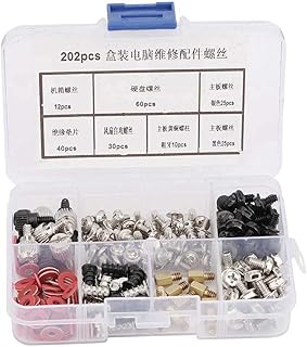 Parafusos de sortimento de PC, parafusos de reparo de computador, kit de parafusos de computador 202 peças, para suprimentos de eletrônicos de reparo de eletrônicos