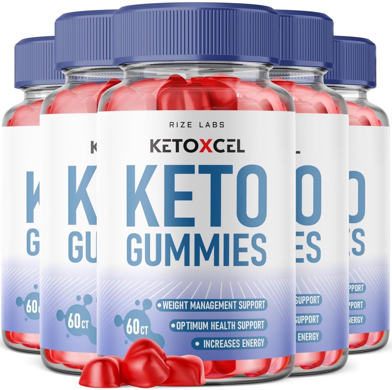 rize labs - KetoXcel ACV Keto Gummies for Advanced Weight Loss with Apple Cider Vinegar, Supplement Helps in Reducing Belly Fat (300 Gummies)