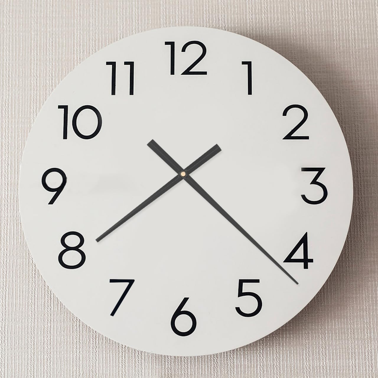 Cabilock Large Clock Mechanism with 12 Inch Long Hands, Silent Wall Clock Mechanism Replacement Kit, DIY 3D Quartz Movement for Home Wall Art Decor, Battery Operated, Black