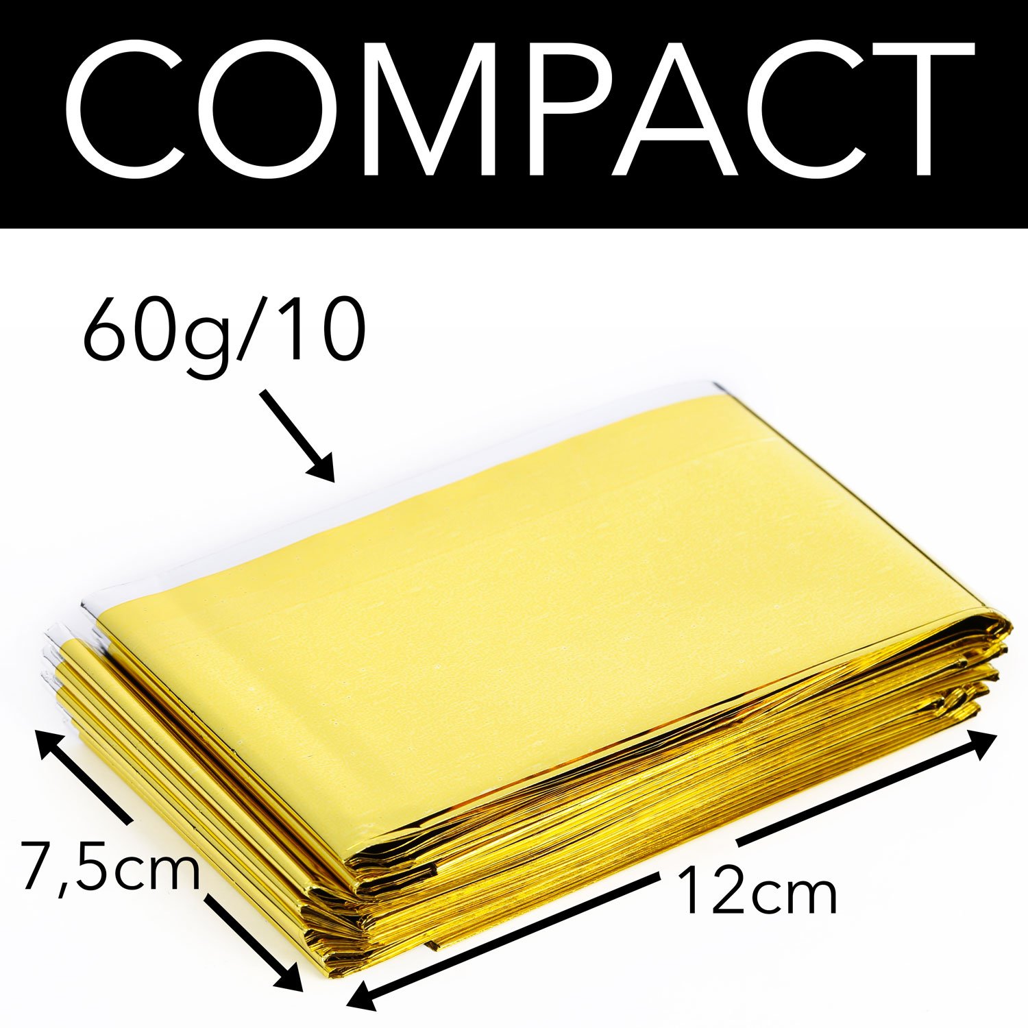 ISOP Reddingsdeken Goud & Zilver | 11 Stuks Groot Formaat 210 x 160 cm | Nood Thermische Dekens Overlevingsdekens EHBO | Warmte vasthoudende deken | Veelzijdig inzetbaar Lichtgewicht en compact ISOP Reddingsdeken Goud & Zilver | 11 Stuks Groot Formaat 210 x 160 cm | Nood Thermische Dekens Overlevingsdekens EHBO | Warmte vasthoudende deken | Veelzijdig inzetbaar Lichtgewicht en compact
