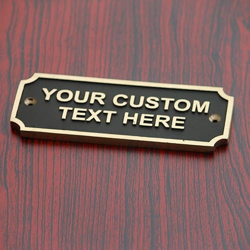 Vista 20 de Mind Your Head Plaques Door Sign Wall Sign Vintage Antique Shabby Chic Style Irish Door & Cellar Warning Sign/Notice Distressed Faux Brass