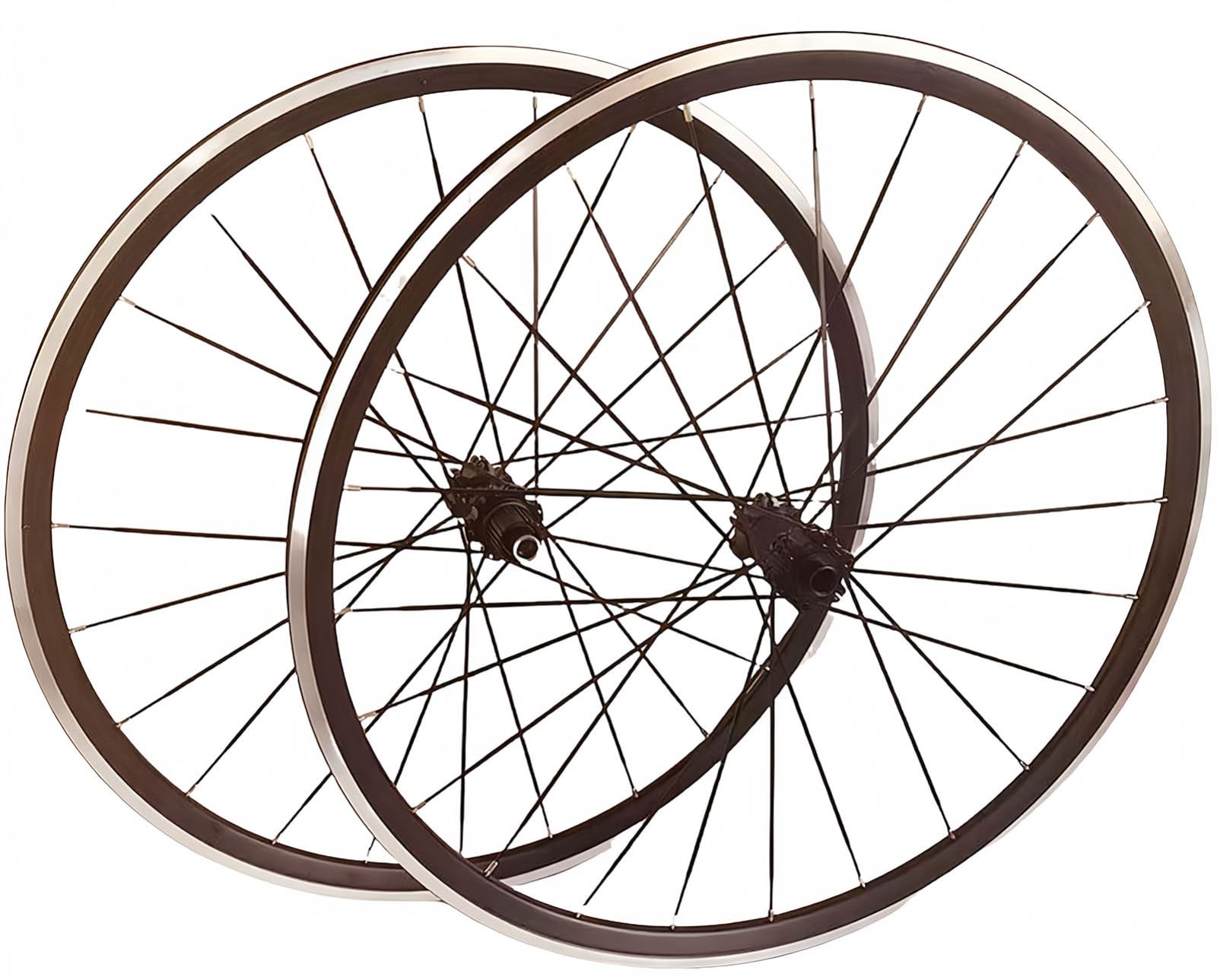Fahrrad-Laufräder Rennrad-Laufradsatz mit 27 mm 700C-Felgen, gerader Zugbremse, Sechs-Laufrad-Aluminiumfelge, 8/9/10/11-fach Kassette, 24 Löcher (Thru-axle-700C/27MM)