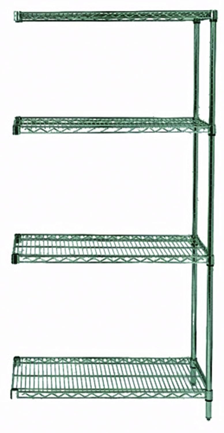 Quantum Storage Systems AD86-2460P Add-On Kit for 86" High 4-Tier Wire Shelving Unit, Proform Finish, 24" Width x 60" Length x 86" Height
