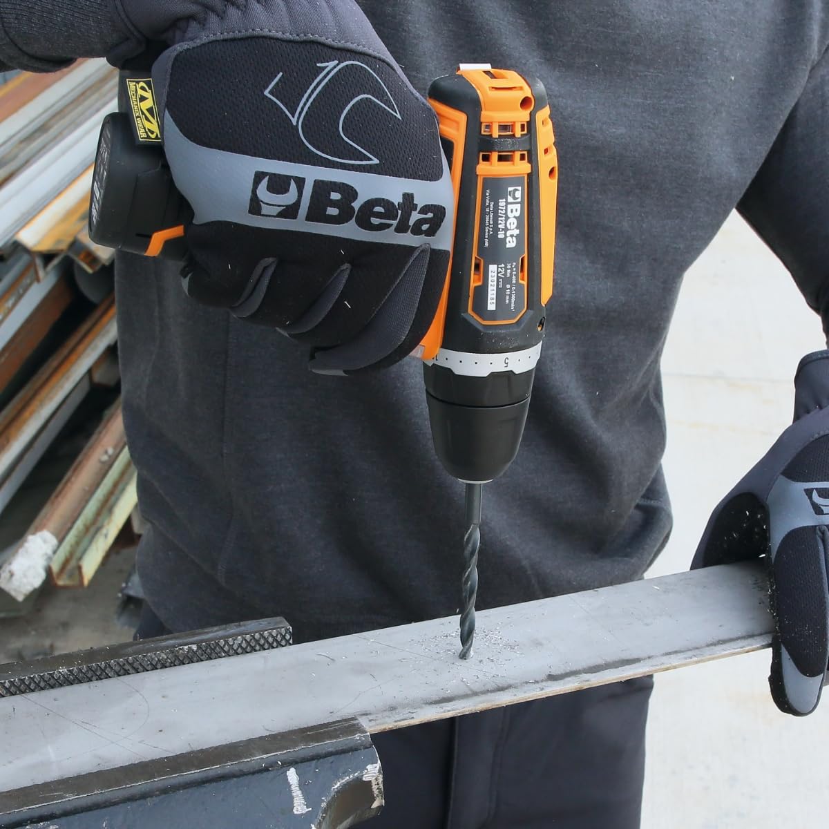 BETA 1972/12V-10 – Trapano Avvitatore Ultracompatto 12V, Solo Corpo Macchina, 30 Nm, Mandrino 10 mm, LED Integrato, Doppia Velocità, Impugnatura Ergonomica