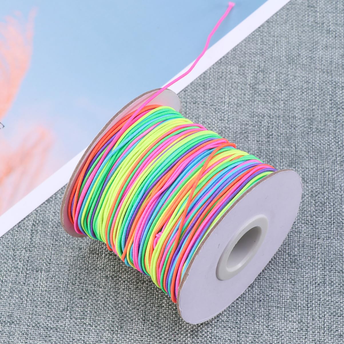 EXCEART Cordón Elástico para Bisutería 3 Piezas Cordones Elasticos Hilo Elástico Humedo Artesanías Hair Topper