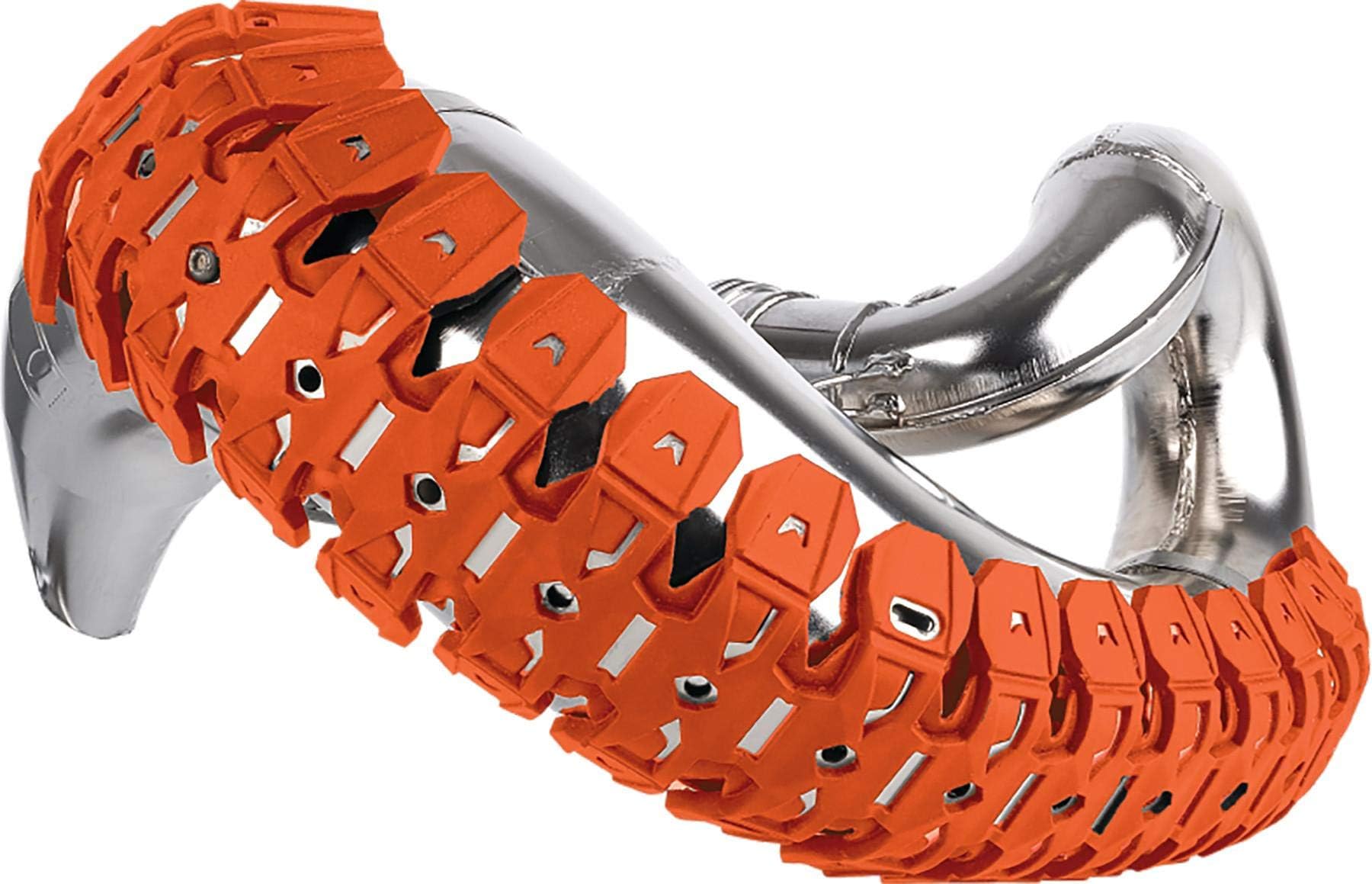 PolisportArmadillo Pipe Guard - Easy Install, Lightweight Dual Compound for Flexible Fit & Durable Protection - Universal Fit (2 Stroke Motorbike) - Orange