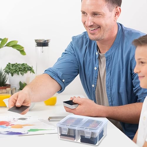 Miniatura 7 de Caja de almacenamiento de 300 tarjetas compatible con MTG TCG, caja de almacenamiento de tarjetas coleccionables de plástico transparente con