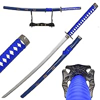 Vista 8 de Snake Eye Tactical Espada samurái katana de dos tonos con soporte de espada gratis