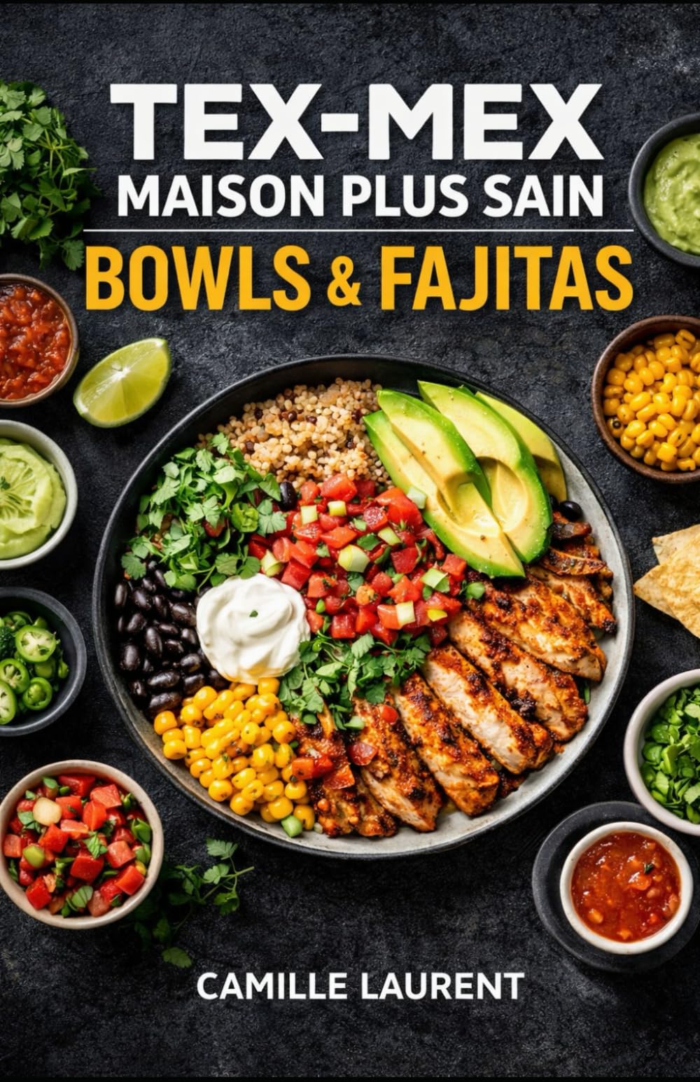 Tex-Mex Maison Plus Sain — Bowls & Fajitas : 60 recettes légères, bowls complets, fajitas à la poêle, sauces maison & meal prep: Bowls équilibrés et ... de préparation, toppings qui croustillent.