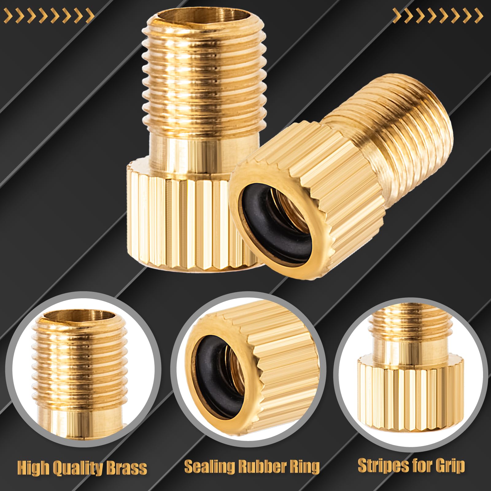 Pistola Per Gonfiare Pneumatici Adattatore Valvola Presta-Schrader