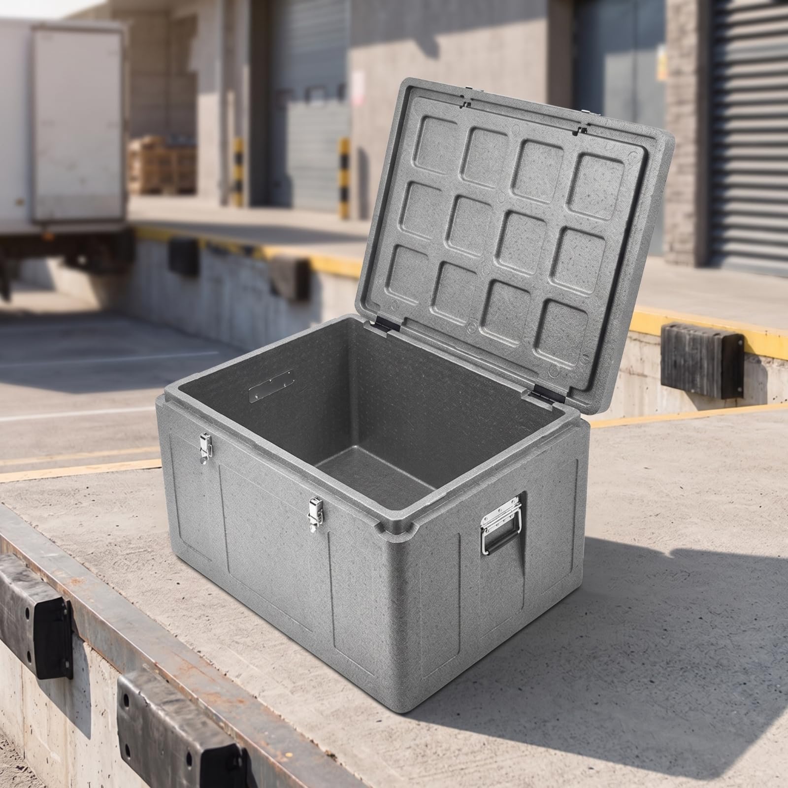 predolo Box Termica Facile da Igienizzare | Isotermico, Scatola Termica in polipropilene espanso, Isolato, Termico per Alimenti, Catering, Ristoratori, 43L, Stile G