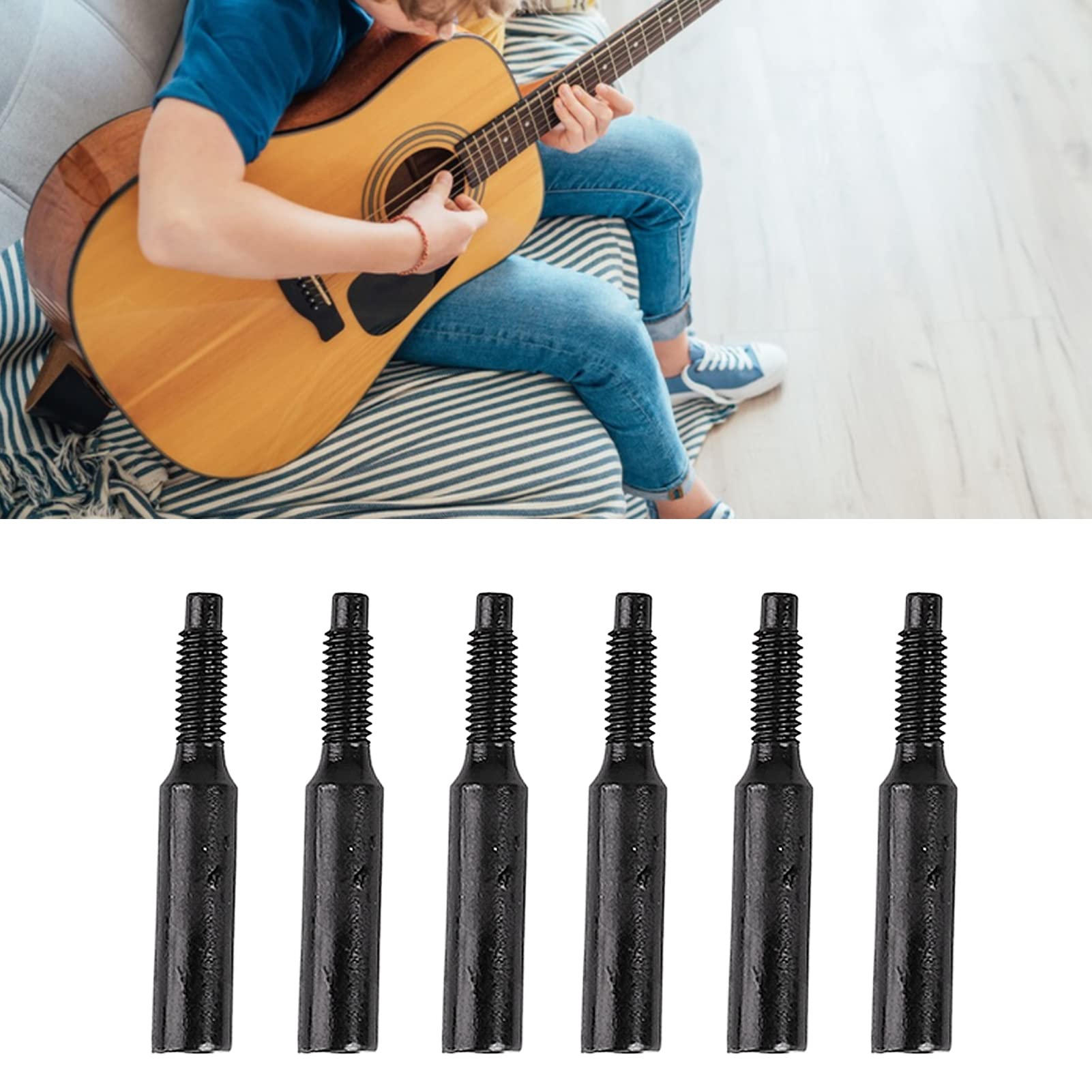 Akozon Chevalet à Cordes Chevalet De Guitare électrique 6 Cordes GA890