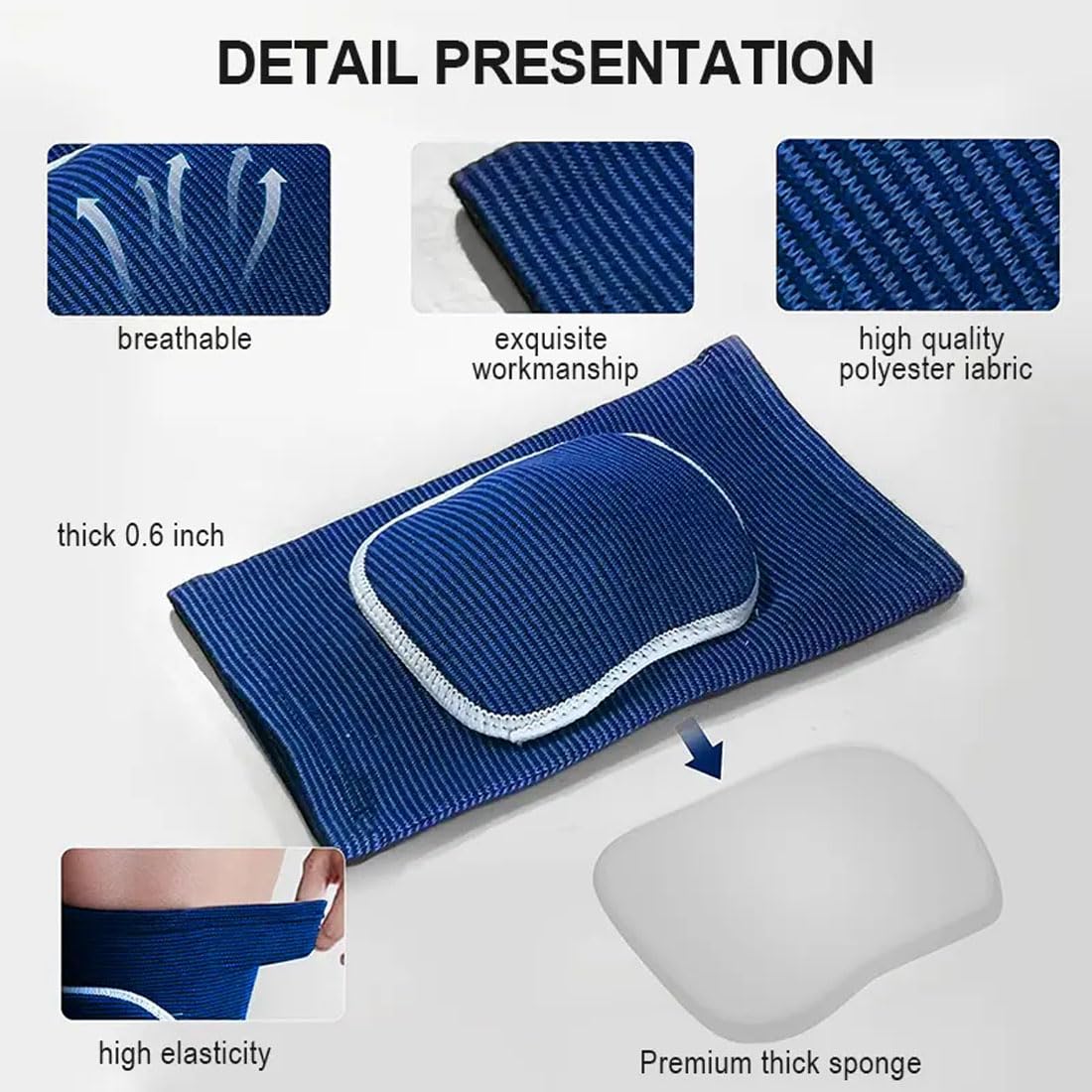 adbeni Football & Volleyball Knee Pads | Soft Breathable Sports Knee Brace for Gym | Dance | Badminton