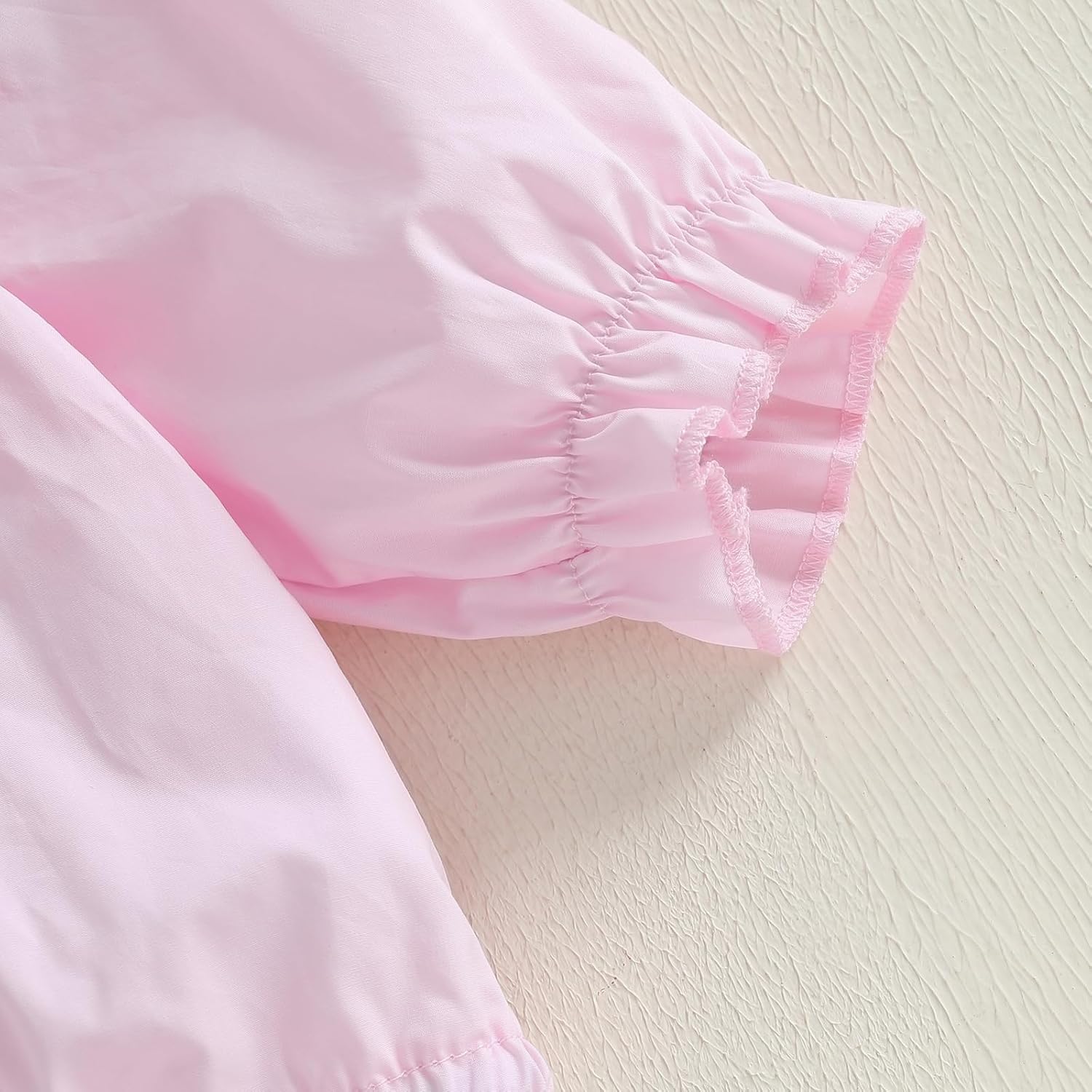 GOOCHEER Infant Baby Girl Halloween Outfit Ghost Embroidery Long Sleeve Romper Bodysuit Smocked Bubble Clothes - Image 6