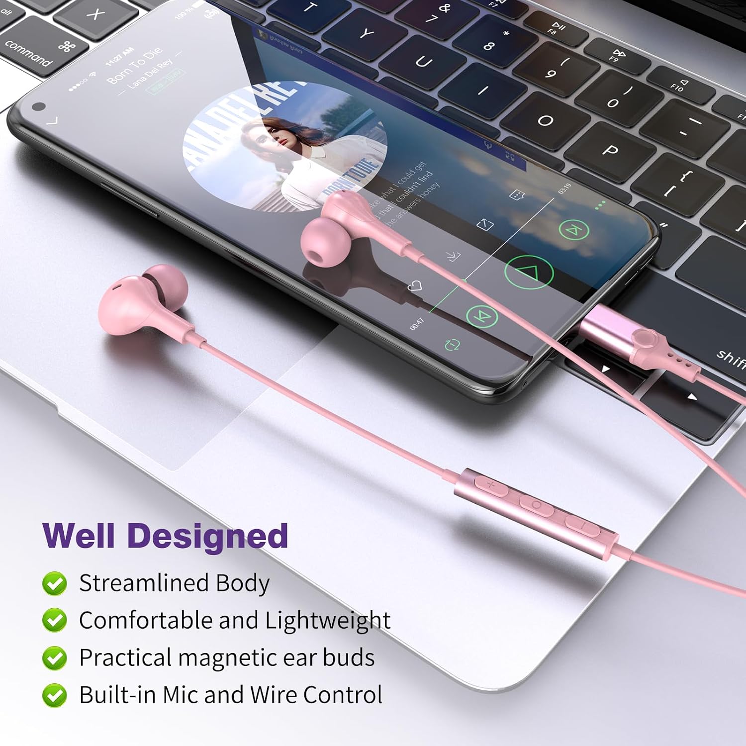 2-Pack USB C Headphones for iPhone 15 Samsung Galaxy S24 S23 S22 Ultra FE Plus Pixel 6a 7a 8 Pro Oneplus 10t