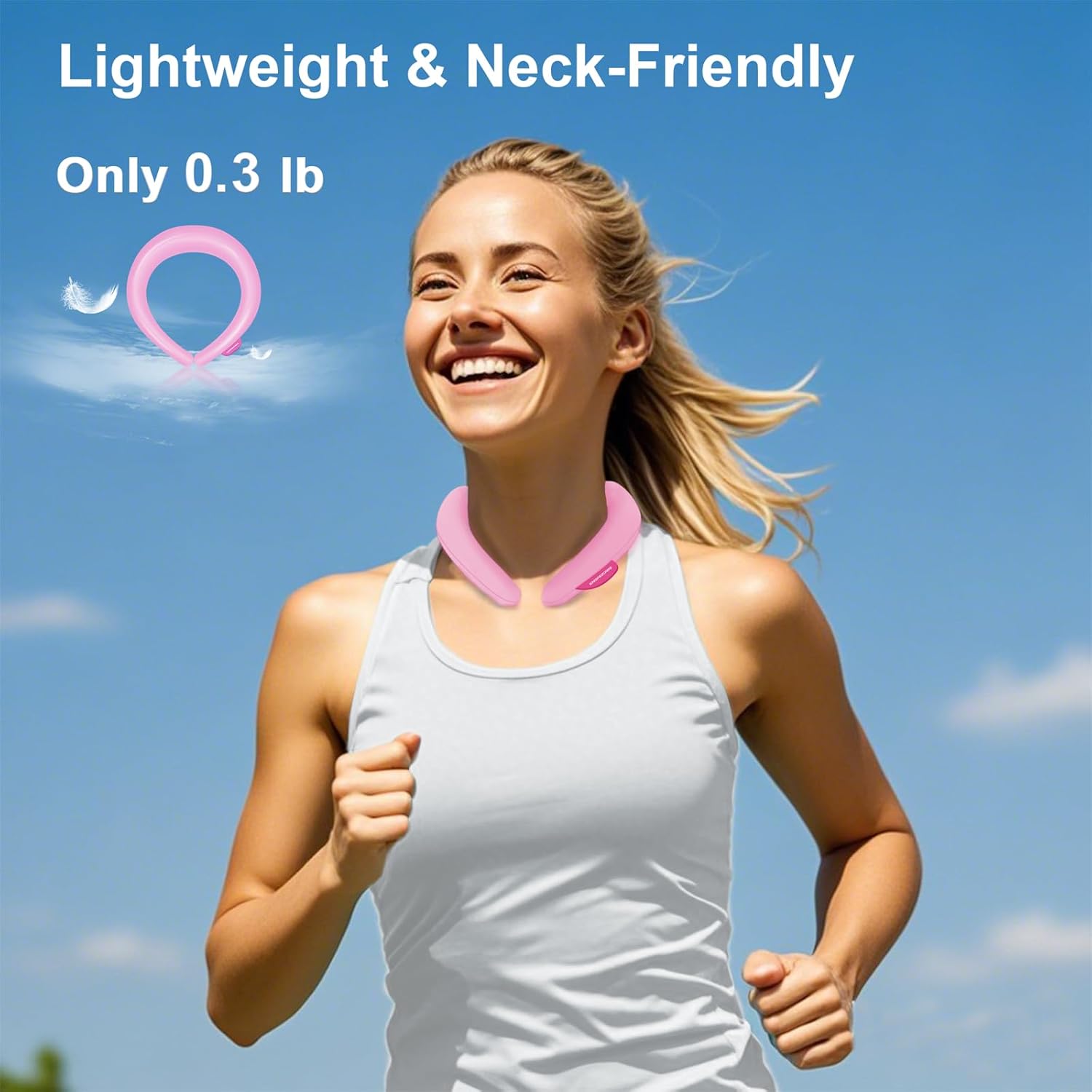 Condition photo showing New/Like New for KingPavonini Neck Cooling Tube with Larger Coverage for Long-Lasting Coldness, Lightweight Ice Ring Neck Cooler for Summer Heat, Reusable Wearable Ice Ring for Outdoor Workers, Sports Pink Pink, 1 Pcs