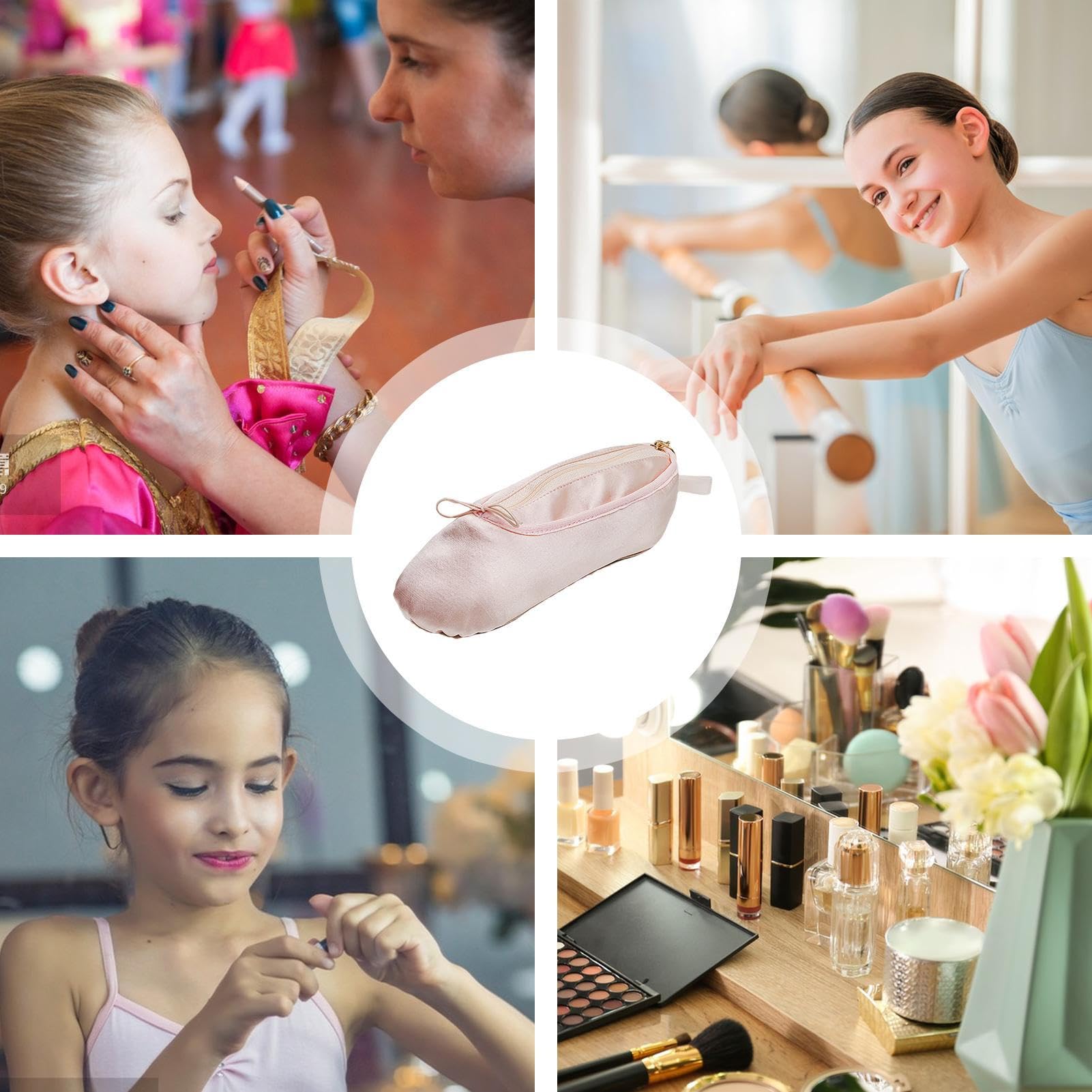 Borsa per scarpe da danza classica da viaggio Custodia da balletto trucco