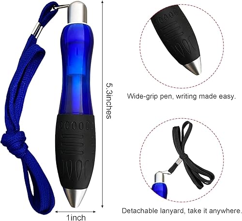 Miniatura 2 de Paquete de 24 bolígrafos grandes y gruesos que ayudan a escribir para temblor, artritis, parkinson, discapacidades, túnel carpiano, bolígrafos