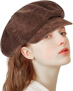Newsboy Caps Vintage Fashion Newsboy Hats for Women Foldable 8 Panels Painters Hat with Back Elastic Band Paperboy Plain Hat for Casual, Office, School, Painters Hat