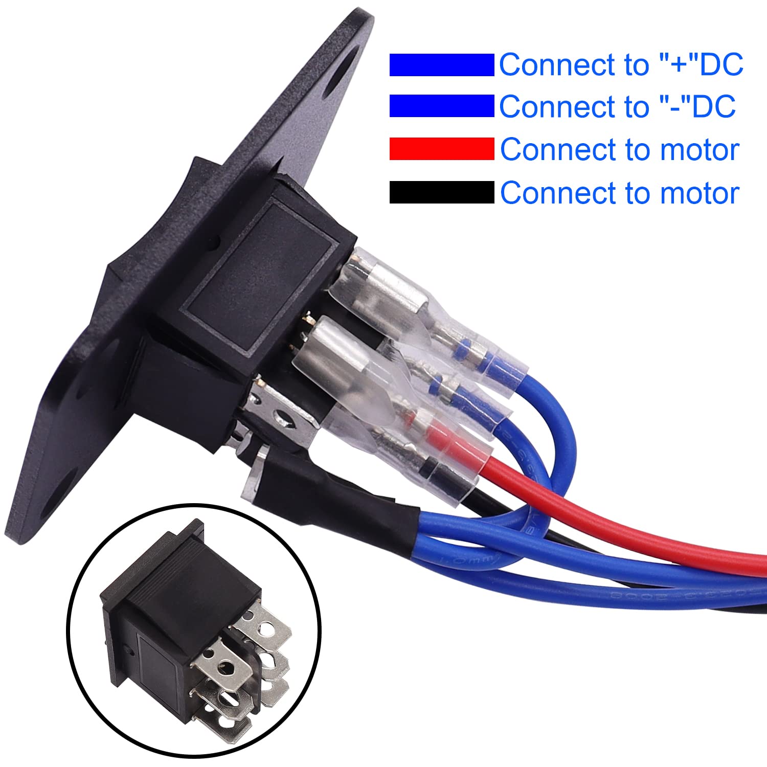 TWTADE Momentary Polarity Reverse Switch DC 12V 10A Motor Control