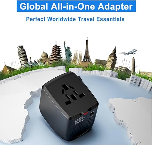 Miniatura 7 de International Travel Adapter Voltage Converter to Step Down 220V to 110V for Hair straighteners, laptops, Cell Phones, Power converters from USA to