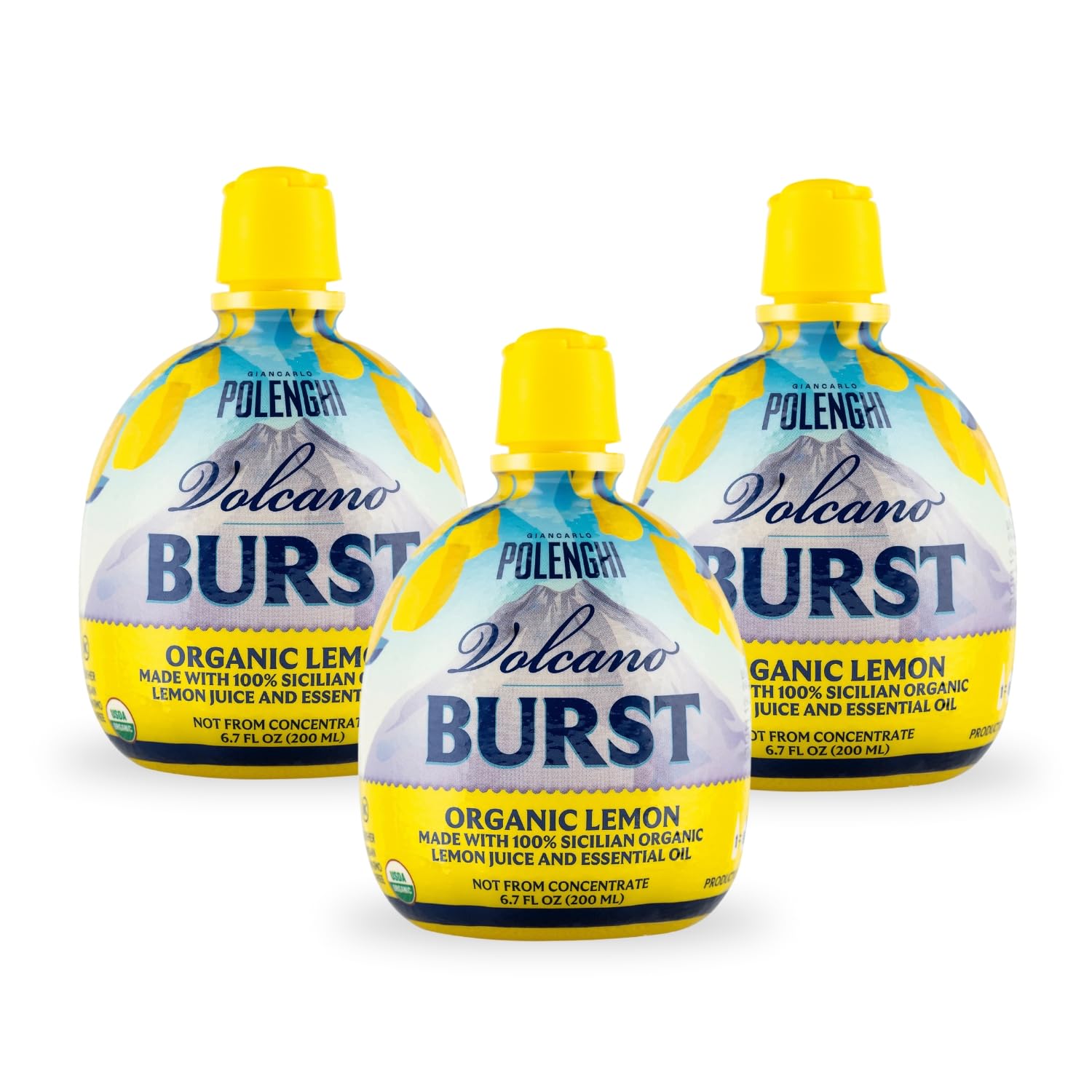 Volcano Lemon Juice 6.7 oz (Pack of 3)