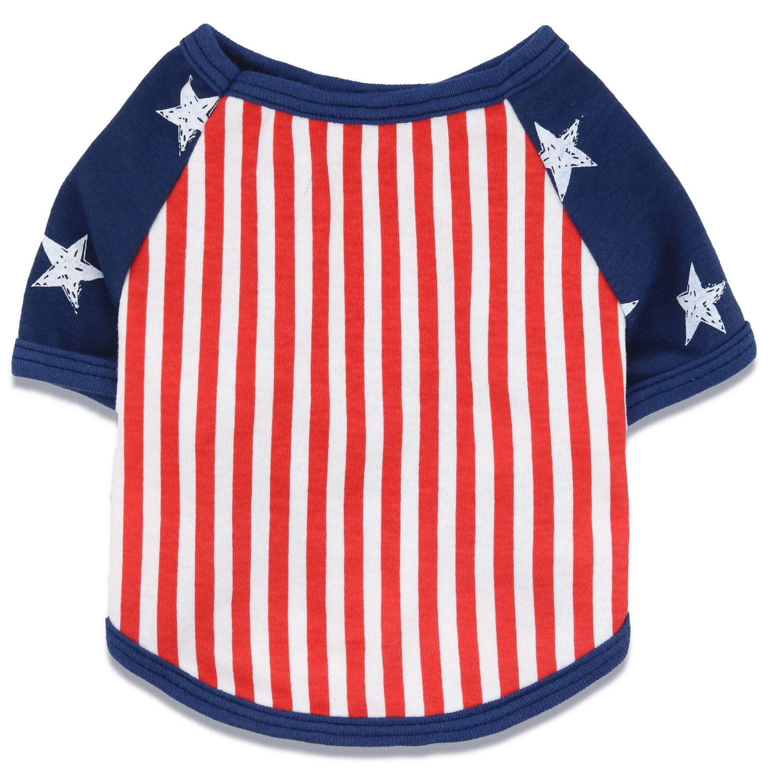 Fourth of July Dog Shirt, Patriotic Pet Outfit, USA Star-Spangled Design, Independence Day Puppy Clothes, Medium