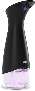 Umbra Otto Automatyczny Dozownik Mydła z Pianki i Środka Dezynfekującego, 280 ml, Piankowy Dozownik Mydła z Czujnikiem, Czarny, Rozmiar Uniwersalny