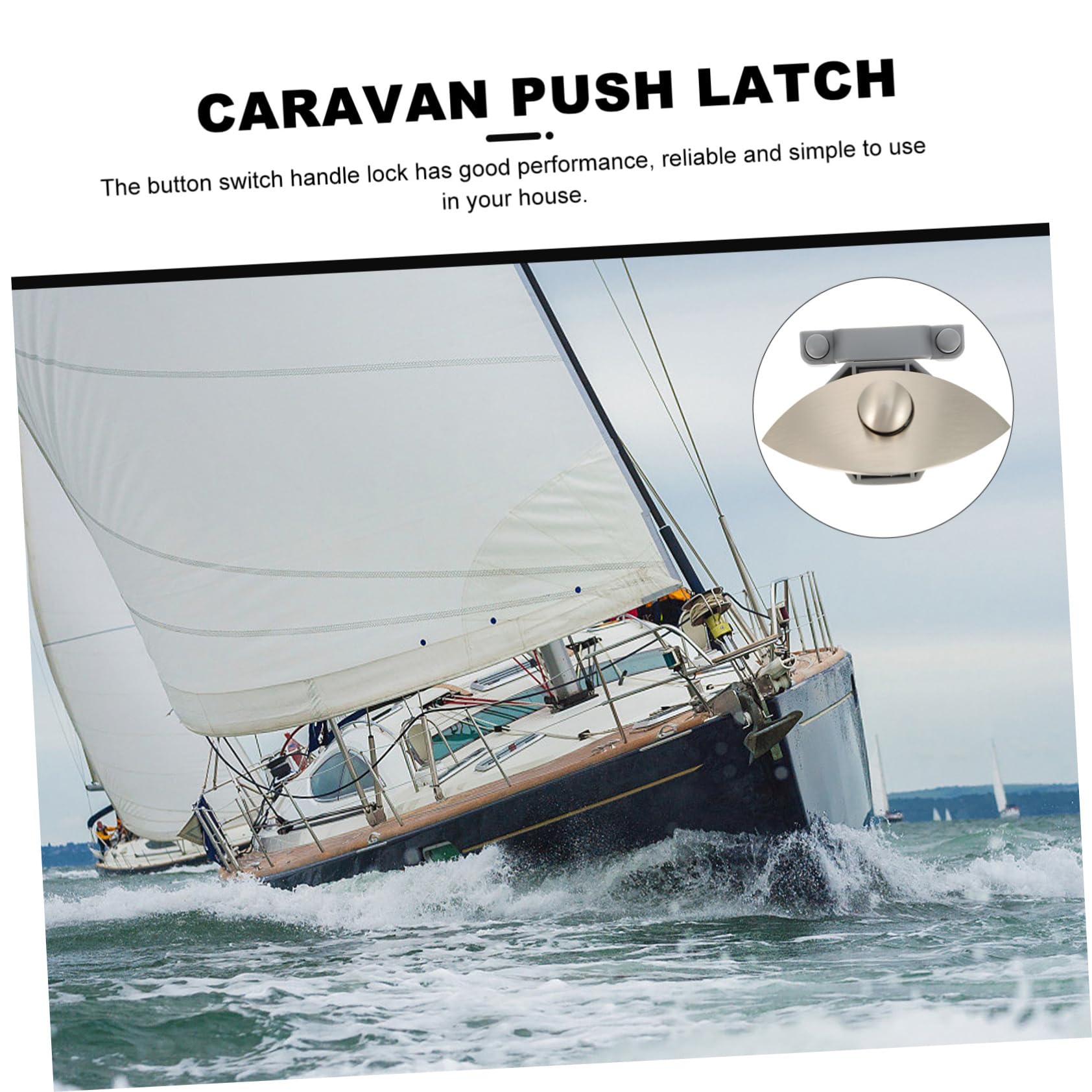 4 Sätze Rv Push Latch Robuster Druckknopfverschluss Zinklegierung für Möbelanwendungen Installieren Langlebig für Schränke