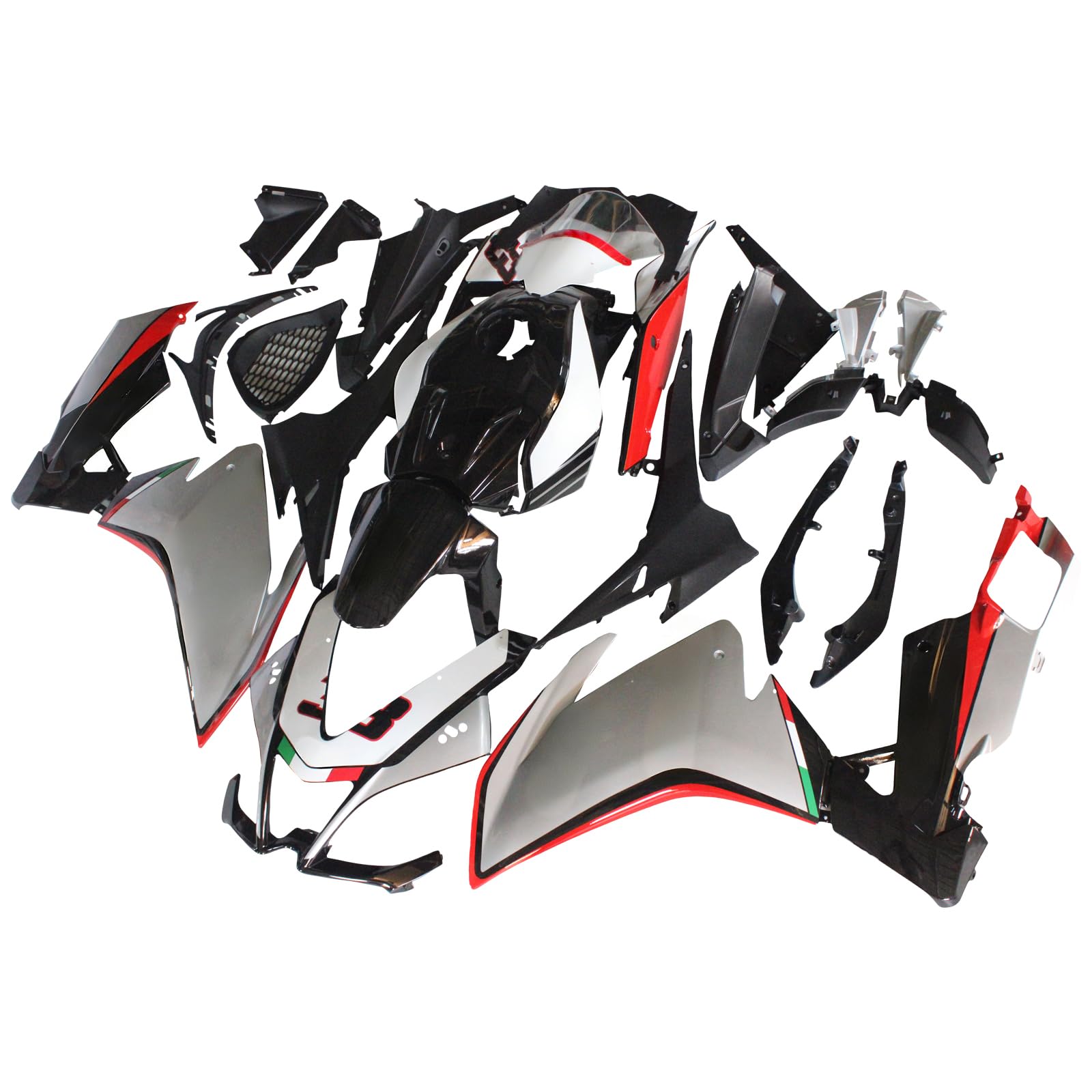 Kit de Carenado para Motocicleta con Cubierta de Carrocería Customizable Logo Patten para Aprilia RS4 125/50 2012-2016#104