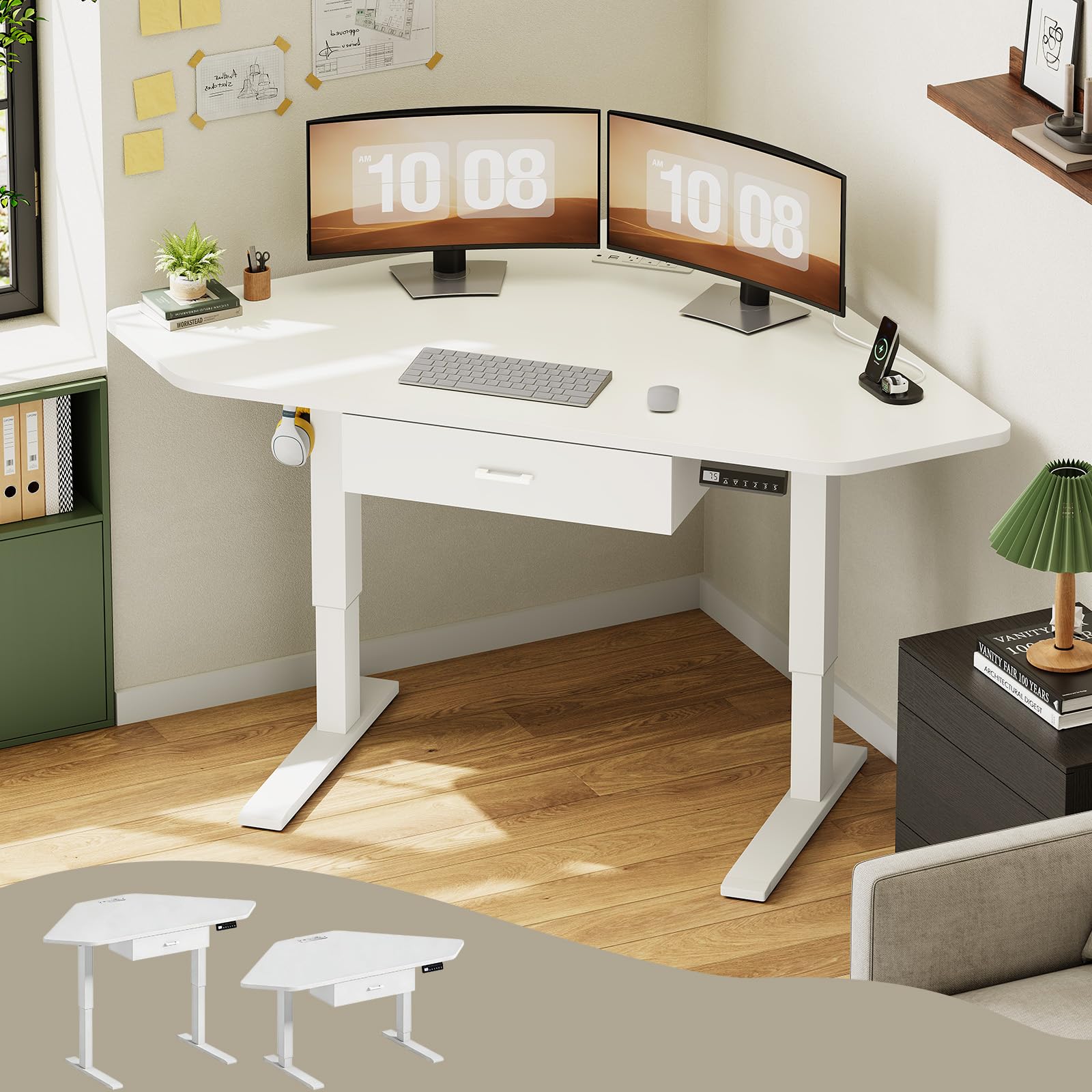 Amazon.com: SEDETA Corner Standing Desk, 32'' Small Height