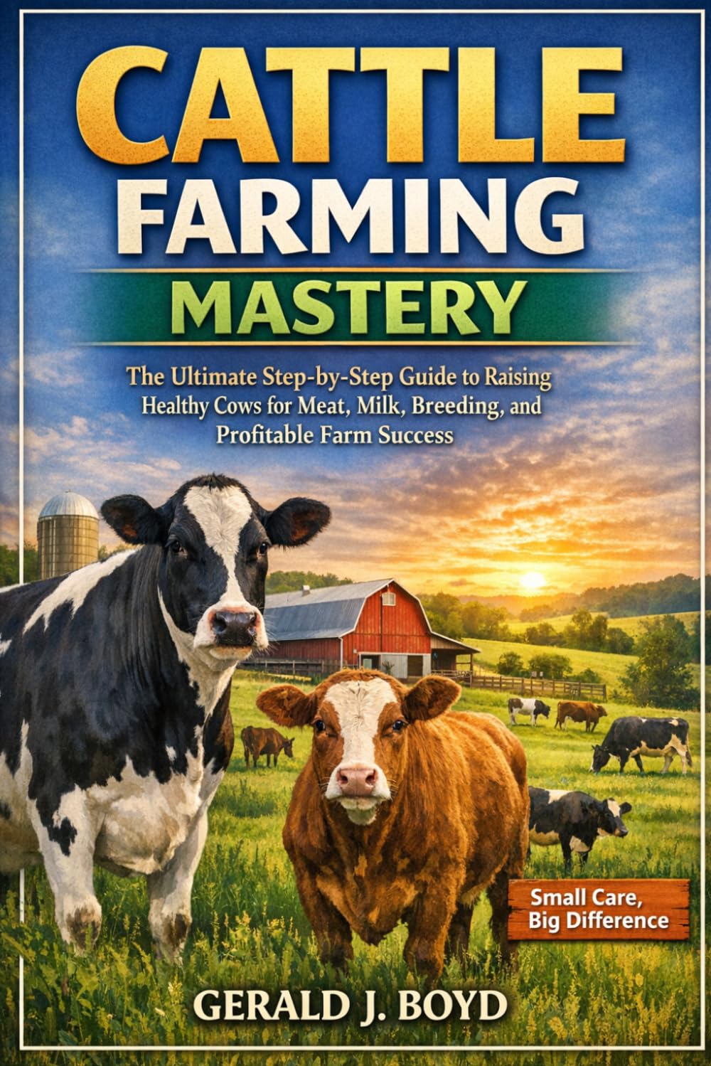 Cattle Farming Mastery: The Ultimate Step-by-Step Guide to Raising Healthy Cows for Meat, Milk, Breeding, and Profitable Farm Success