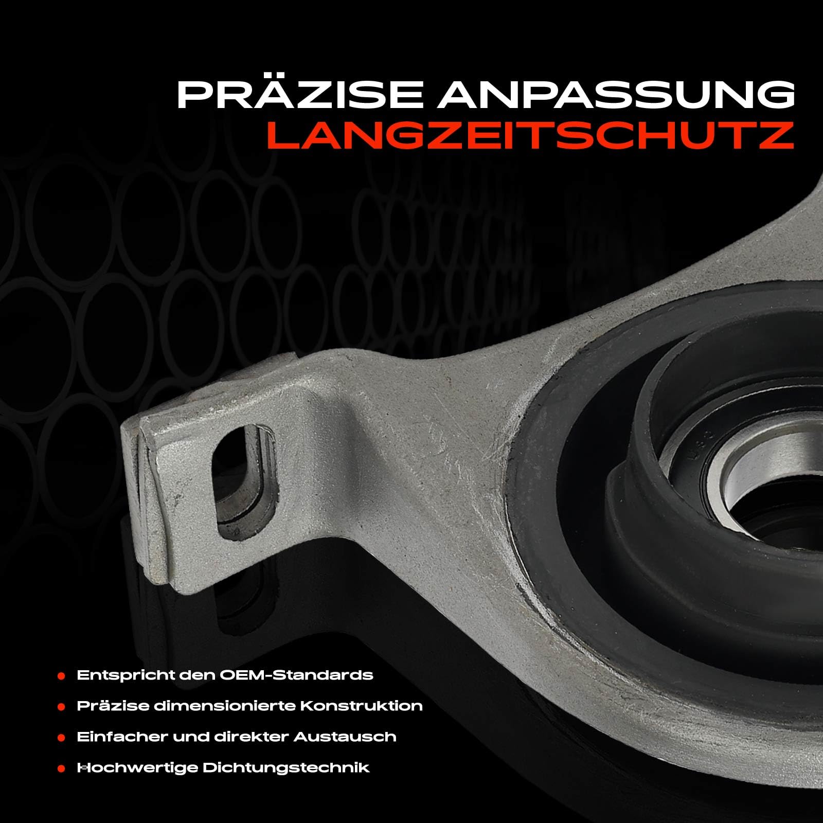 Frankberg Lagerung Gelenkwelle Kardanwellenlager Kompatibel mit Viano W639 CDi 2.0-3.0 2.1L-3.0L Vito Bus W639 109-126 2.1L-3.7L Vito/Mixto Kasten W639 109-126 2.1L-3.7L
