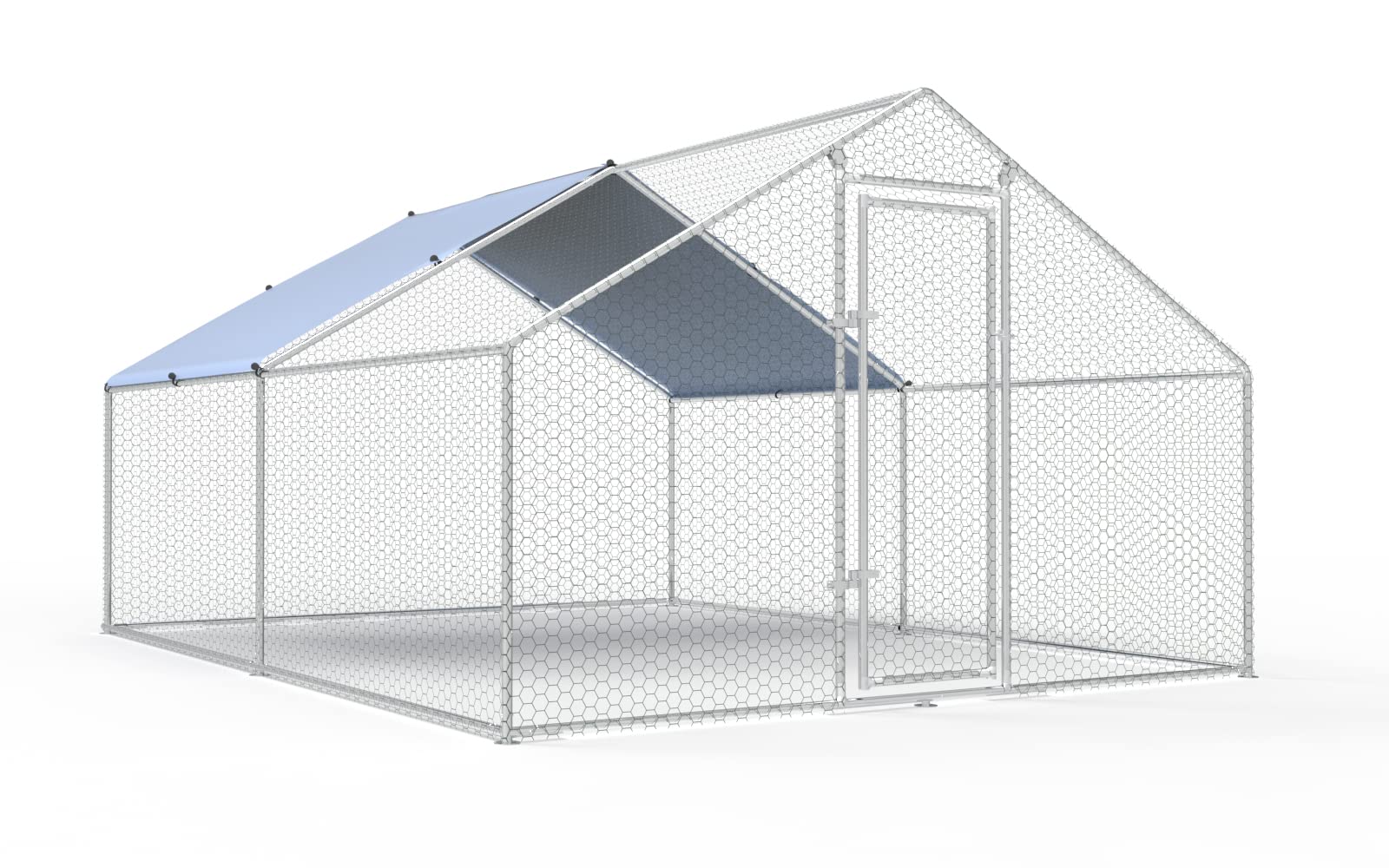 Buy Large Metal Chicken Coop Run Duck House Outdoor Walkin Poultry