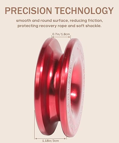 Miniatura 3 de bylikeho Anillo de recuperación de cabrestante, anillo de remolque de polea de bloque de arrebatamiento, accesorios de automóvil, anillo de