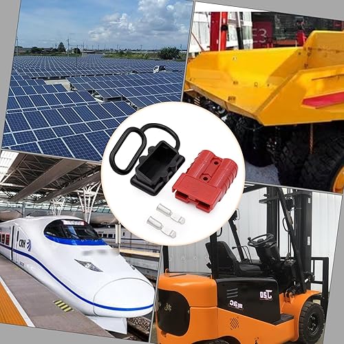 Miniatura 6 de 2 conectores de cable de enchufe de carretilla elevadora, cable IP66 50A de conexión rápidadesconexión con cubierta antipolvo, juego de enchufes de