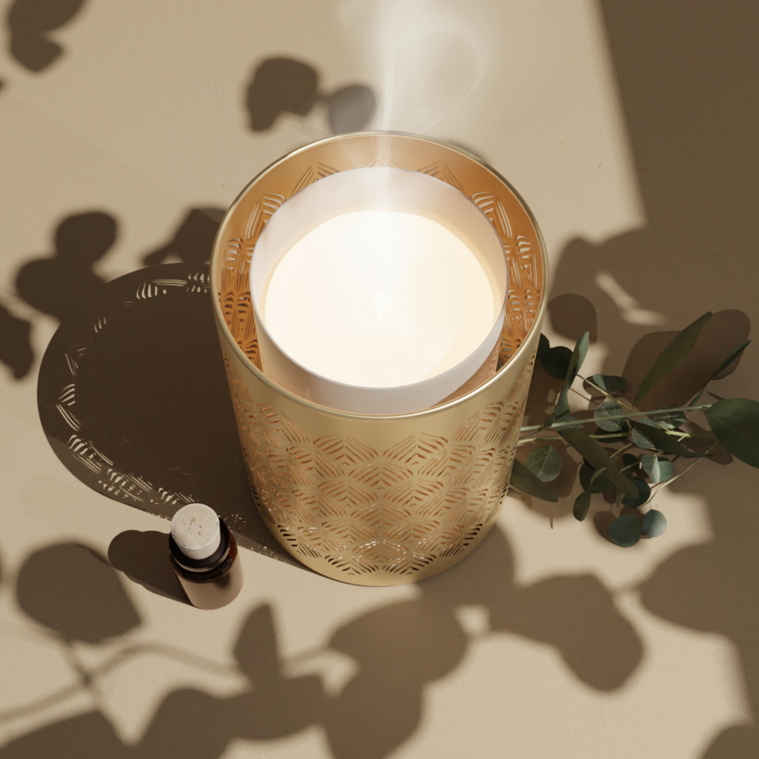 Zen’Arôme Diffuseur Huile Essentielle Vienne – Diffusion Ultrasonique Multifonction Aromathérapie à Froid – Parfum Maison - Télécommande et Éclairage LED Coloré – Métal et Verre