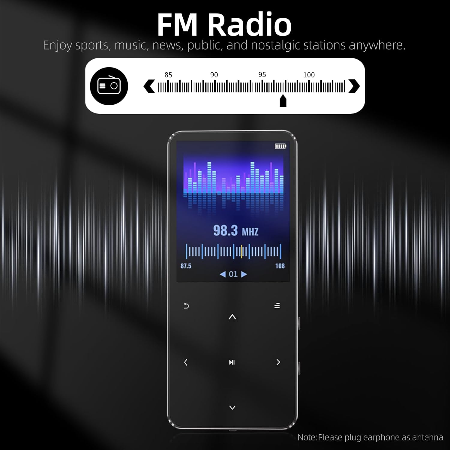 MP3 Player FM Radio interface