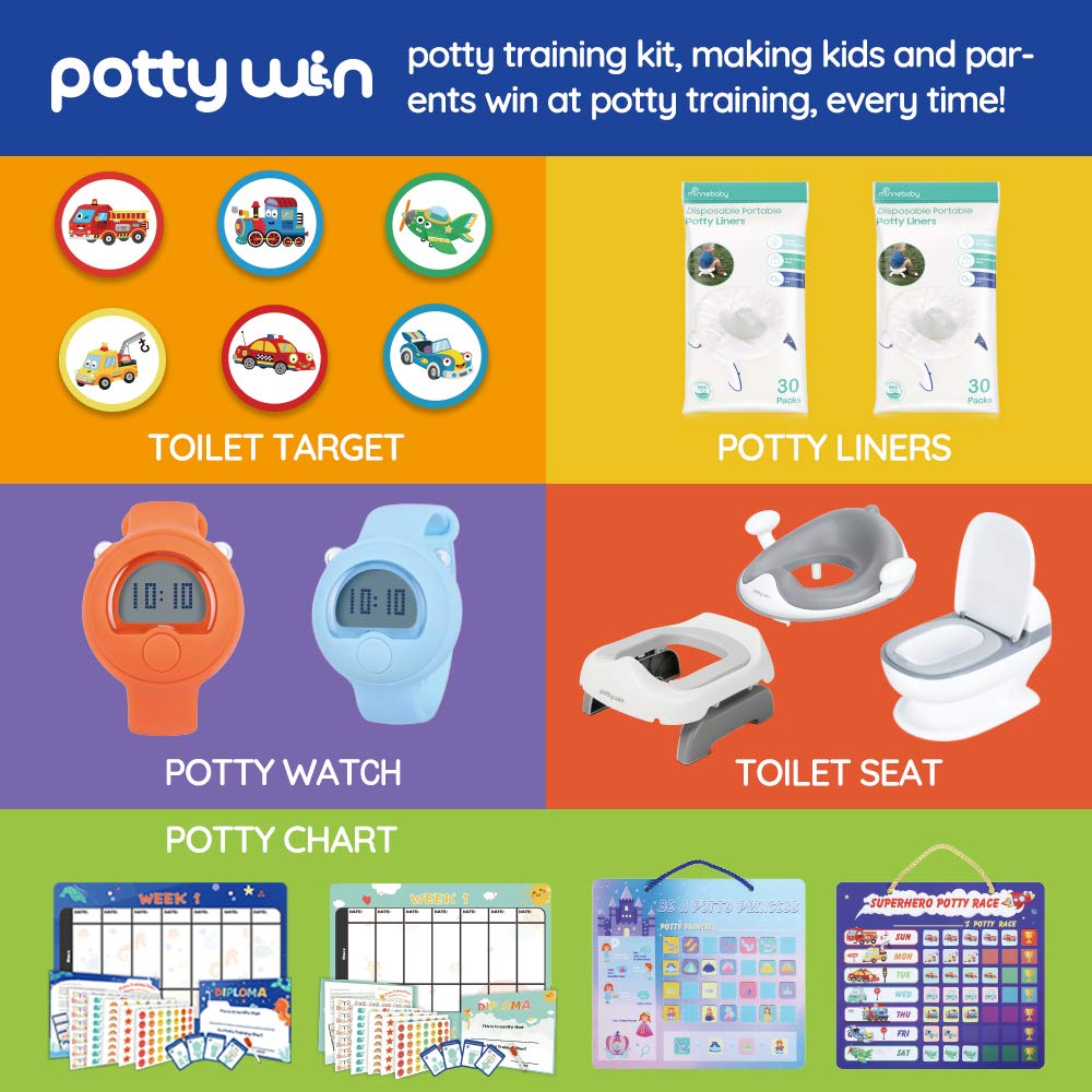 90 Pack Toilet Targets for Boys, Potty Training Flushable Dinosaur