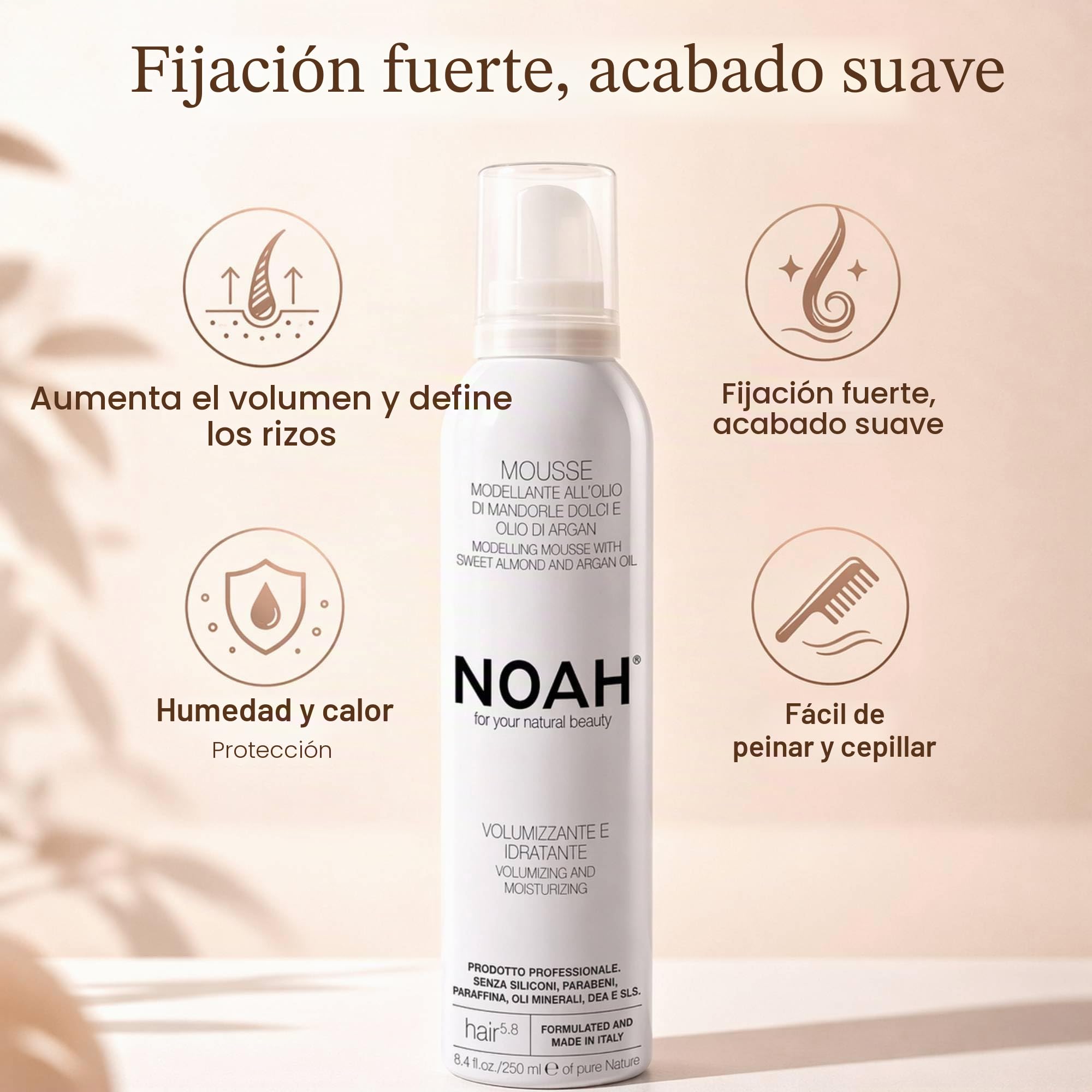 Noé 5.8 modelar mousse 250 ml