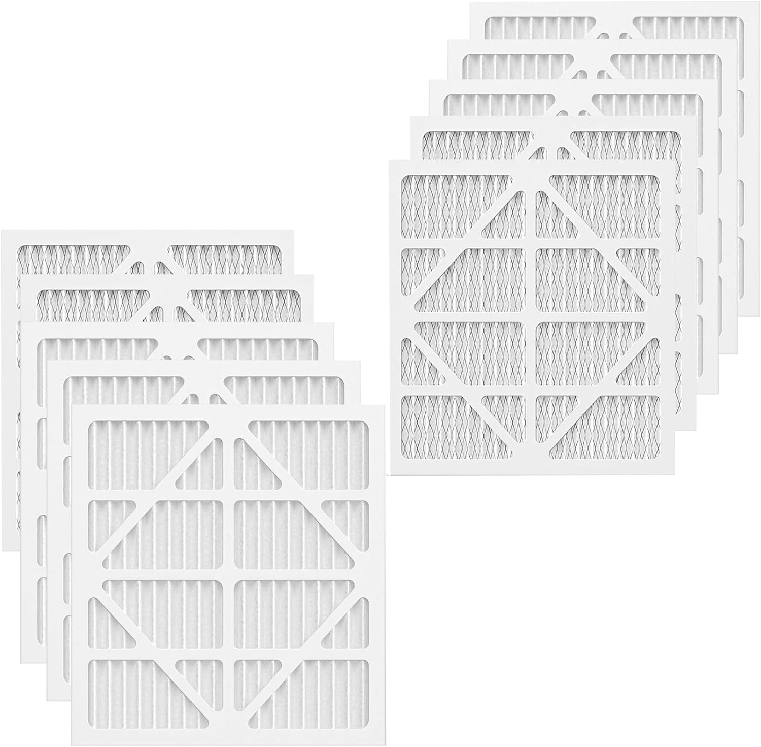 MERV-10 HEPA 550 Air Filter Replacement Compatible with AlorAir CleanShield HEPA 550 Air Scrubber | 14.8"L x 13.7"W x 0.8"H | Pre-Filter First-Stage Filtration, 10-Pack