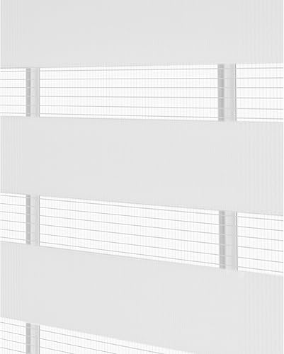 Miniatura 3 de Serenity - Persiana sin cordón de doble capa con diseño de cebra, horizontal, sin cordón, persianas enrollables y tratamientos (34 x 72 pulgadas,