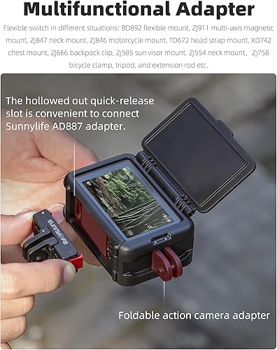 Miniatura 7 de Action 5 Pro43 - Parasol con pantalla antirreflejos, compatible con DJI OSMO Action 5 Pro43, accesorios para cámara de acción DJI Osmo