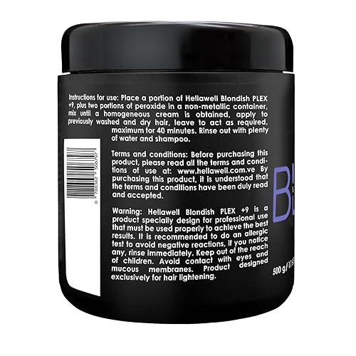 Miniatura 8 de BLONDISH PLEX + 9  Polvo blanqueador para el cabello  Plex Hair Bleach  Iluminadores  Aclarador de cabello  Plex  Aclara más de 9 tonos  17.64 oz