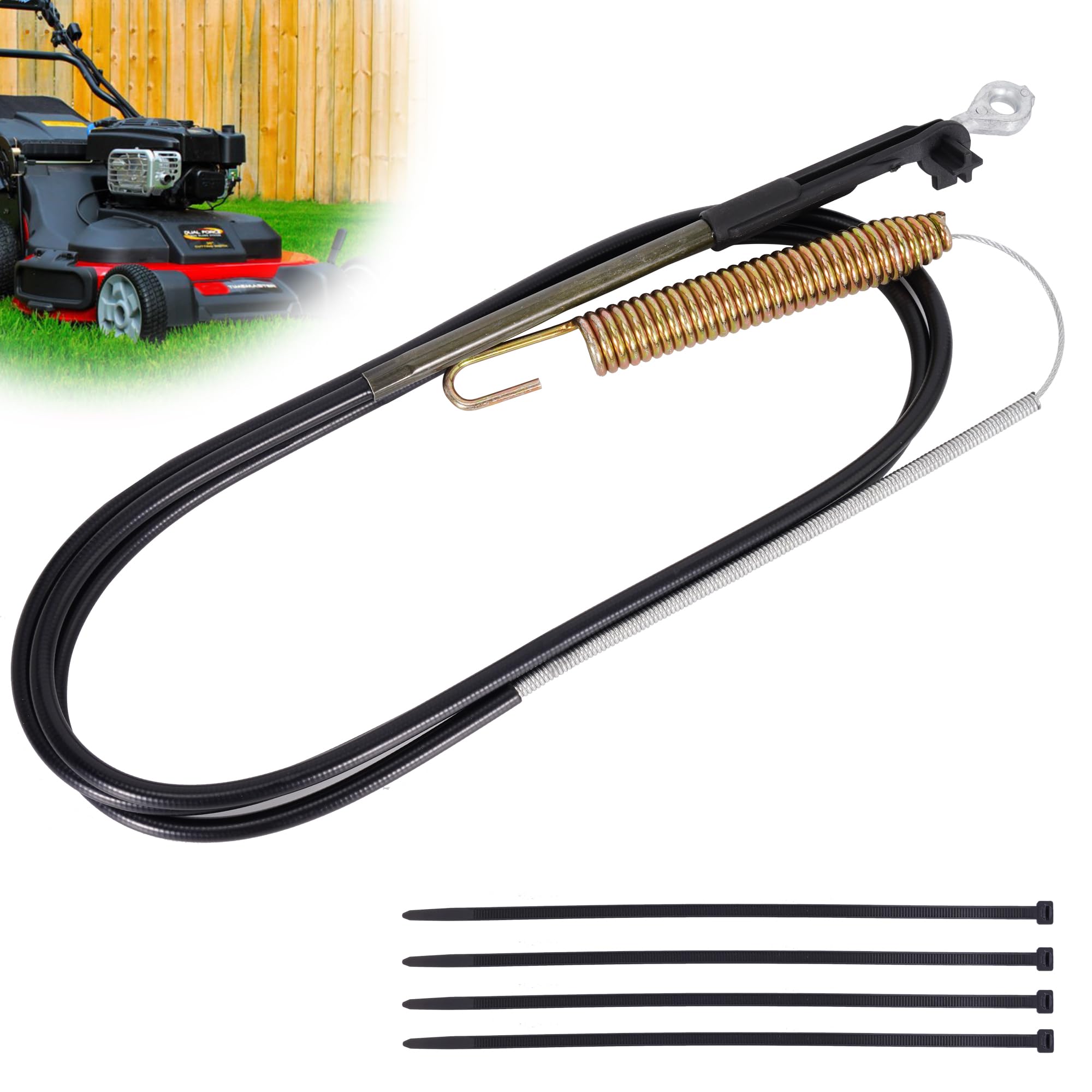 JIAYAN 133-8158 Blade Brake Cable Kit for Toro 30" Timemaster Toro 133-8158 2019920200 133-1998