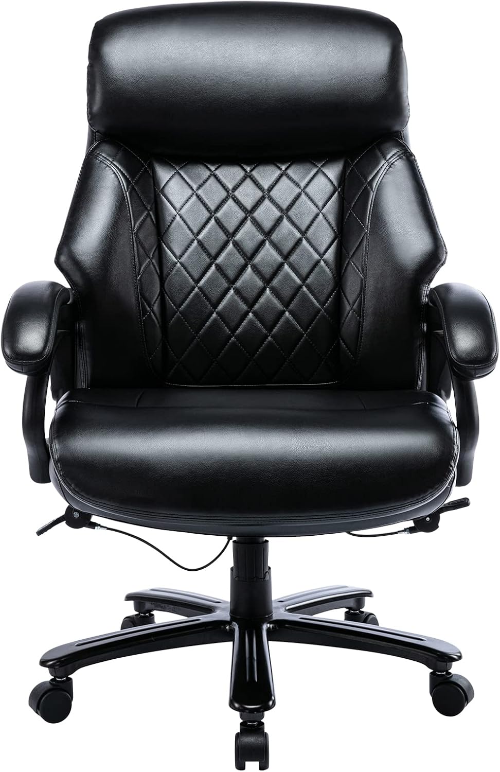 COLAMY Big & Tall Office Chair 400lb Bonded Leather High Back Adjustable Height Tilt