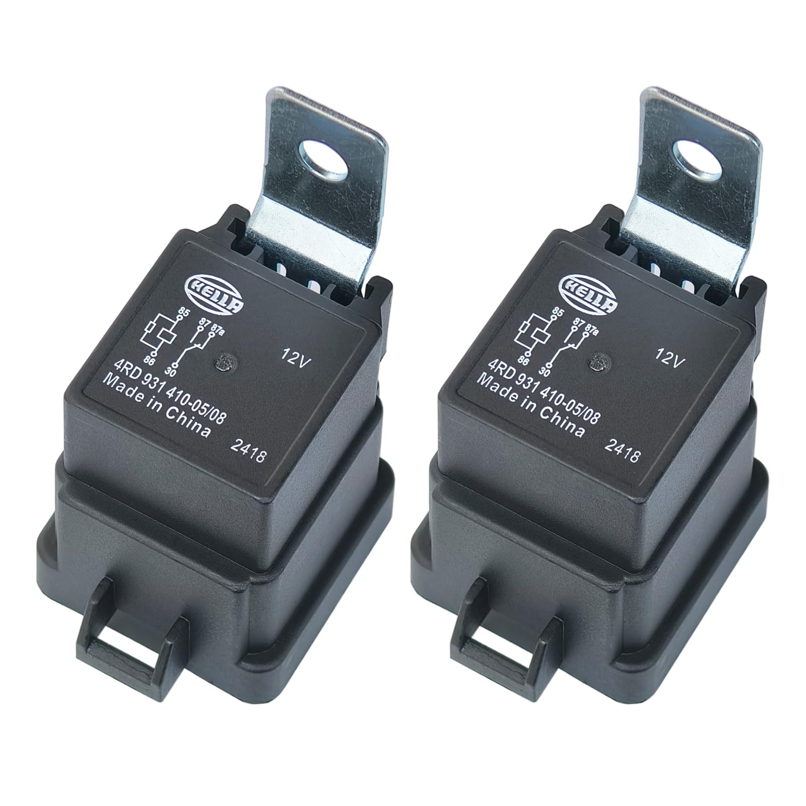 2 relés de automoción 4RD 931 410-05/08 12 V CC 40 A de 5 pines