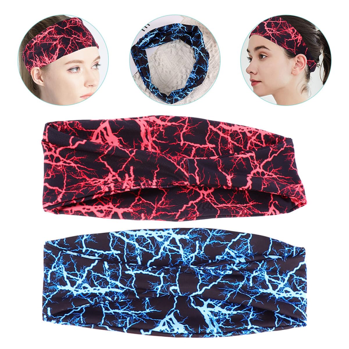 Toyvian Cintura Antitraspirante Fitness Larga Fascia Elastici Per Atletico Bande Gruppo Musicale Fasce Sportive Fascia Per Da Allenamento Poliestere