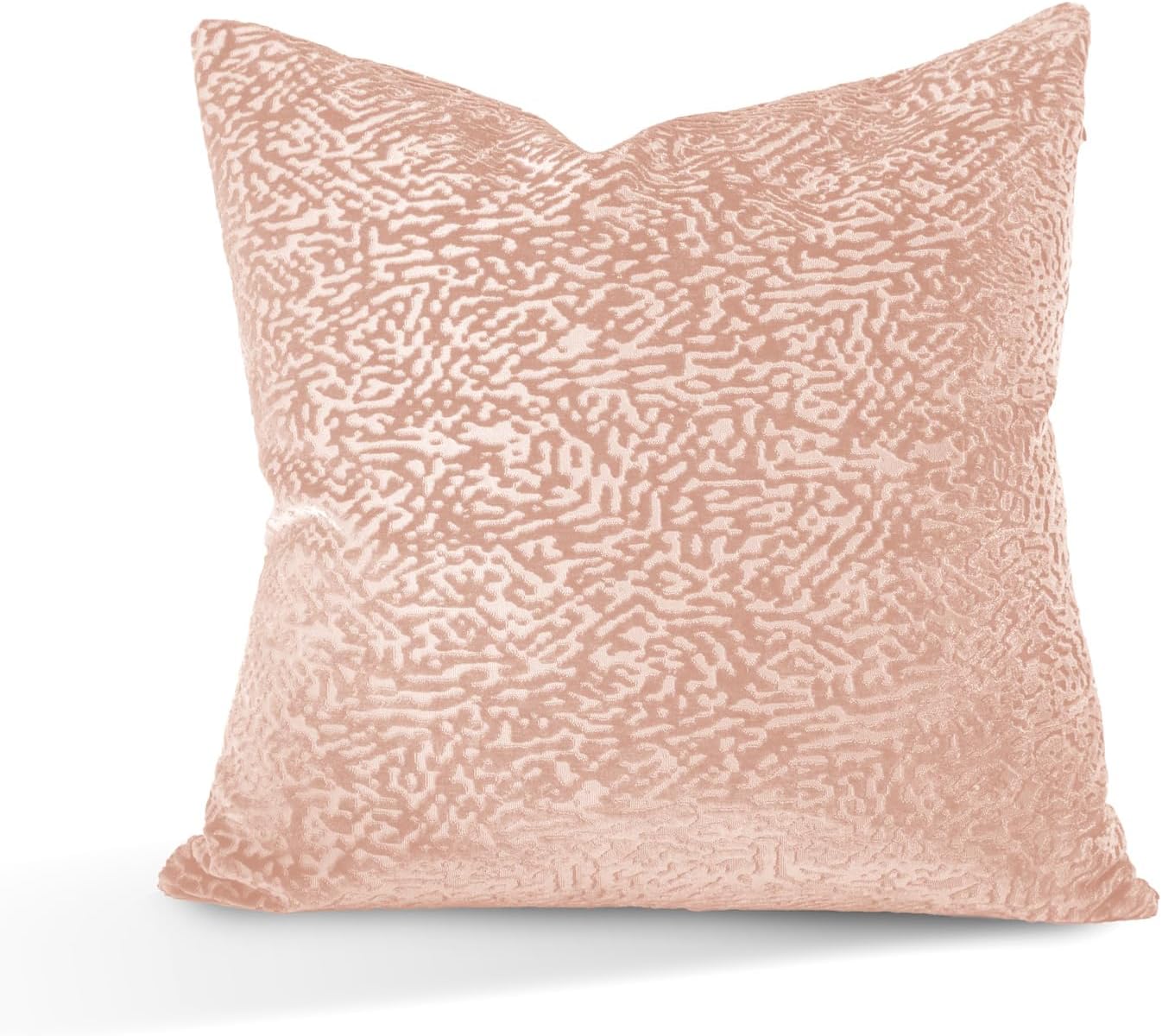 Austin Horn Classics Floral Pattern Cut Velvet Pillow Cover Only Set of 2 Blush 13"X20"