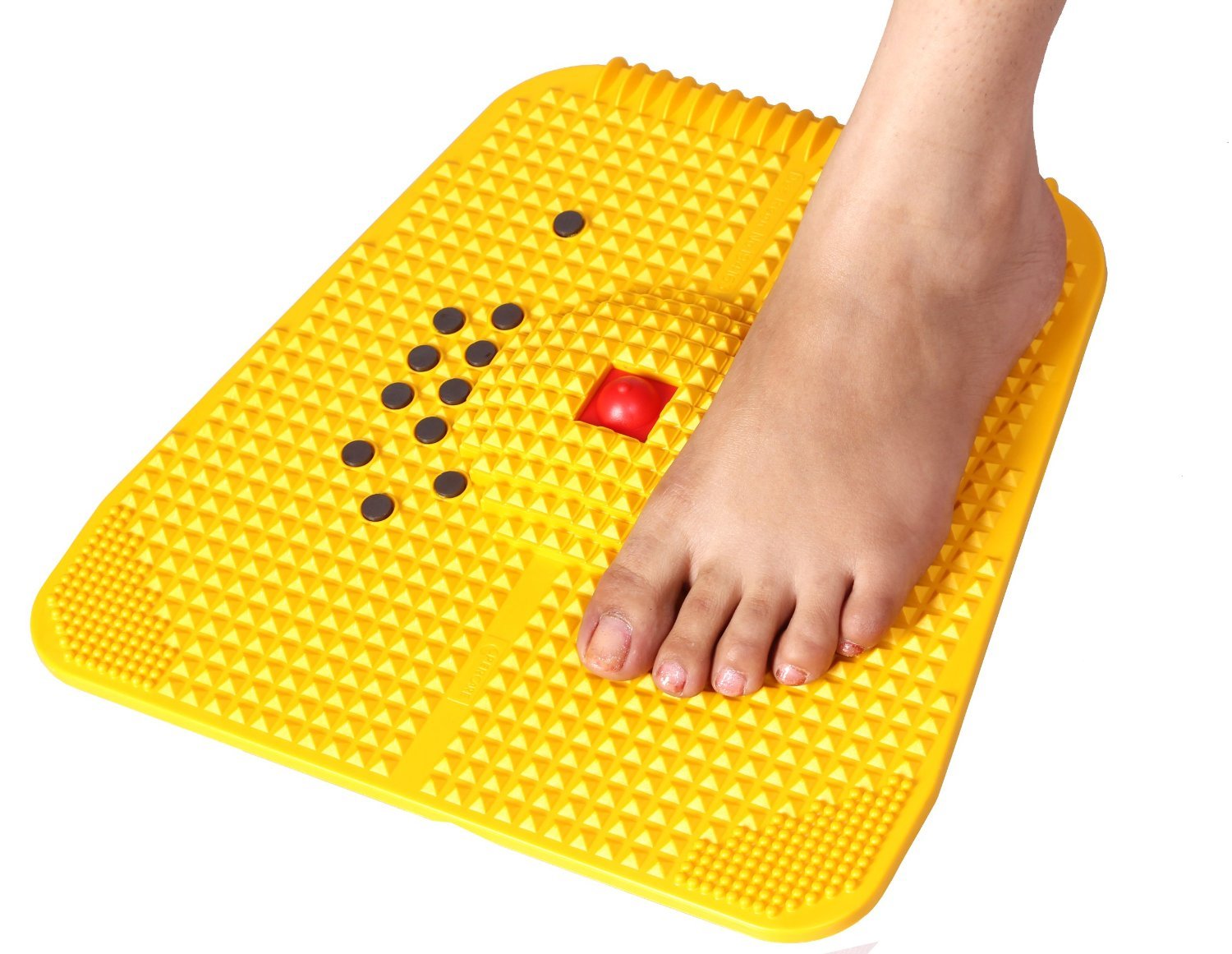 Super India Store Acupressure Power Mat With Magnets & Pyramids For Pain Relief With 2 Wooden Face Massagers 3